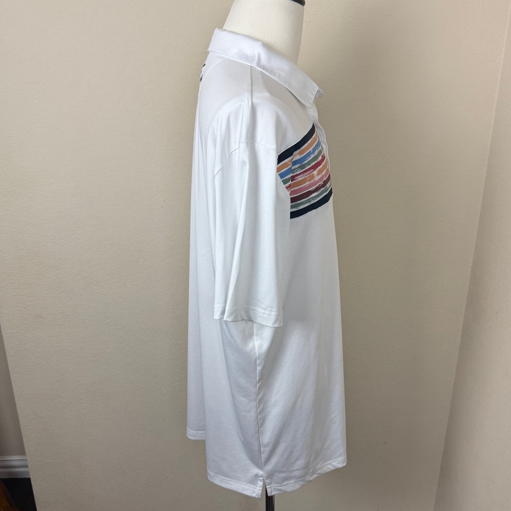 Tattoo Golf Men's Clubhouse Cool-Stretch Golf Shirt, White, XL - Picture 6 of 9